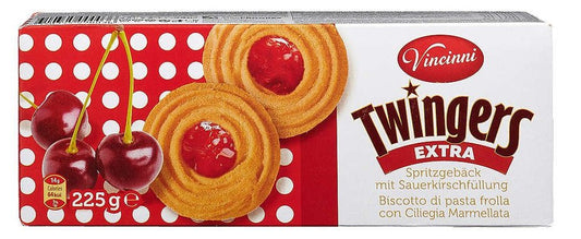 Biscotti da tè Twingers - Amarena - 225gr